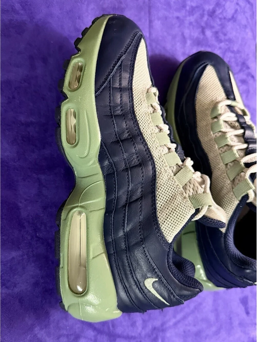Nike By You ID Air Max 95 Anthracite White Mint Green Poison Women’s 7 Neon